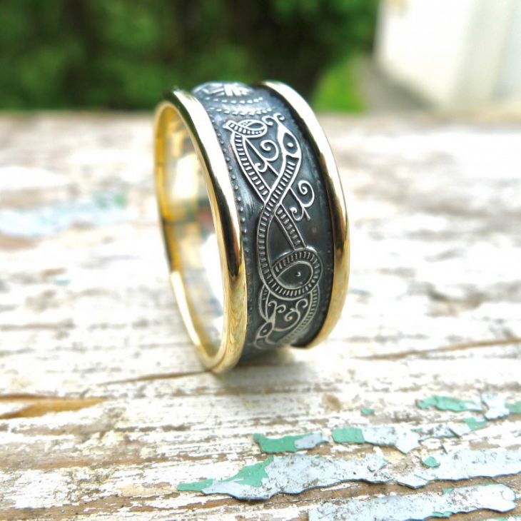 Men's Sterling Silver Celtic Band Ring, Men's Irish Scottish Ring | eBay